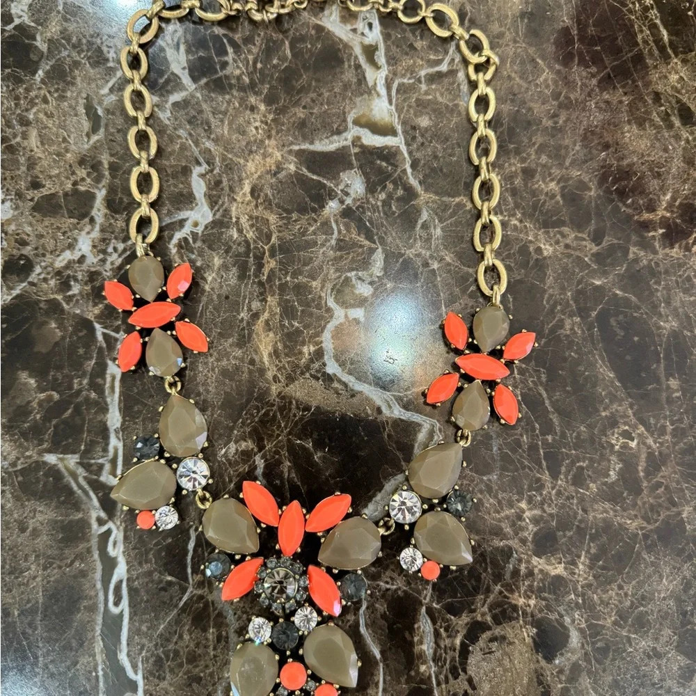 J Crew Rhinestone Statement Necklace! - Picture 3 of 4